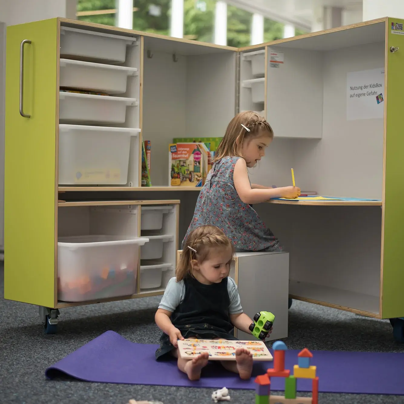 Die Kidsbox in der Lernwelt im Einsatz