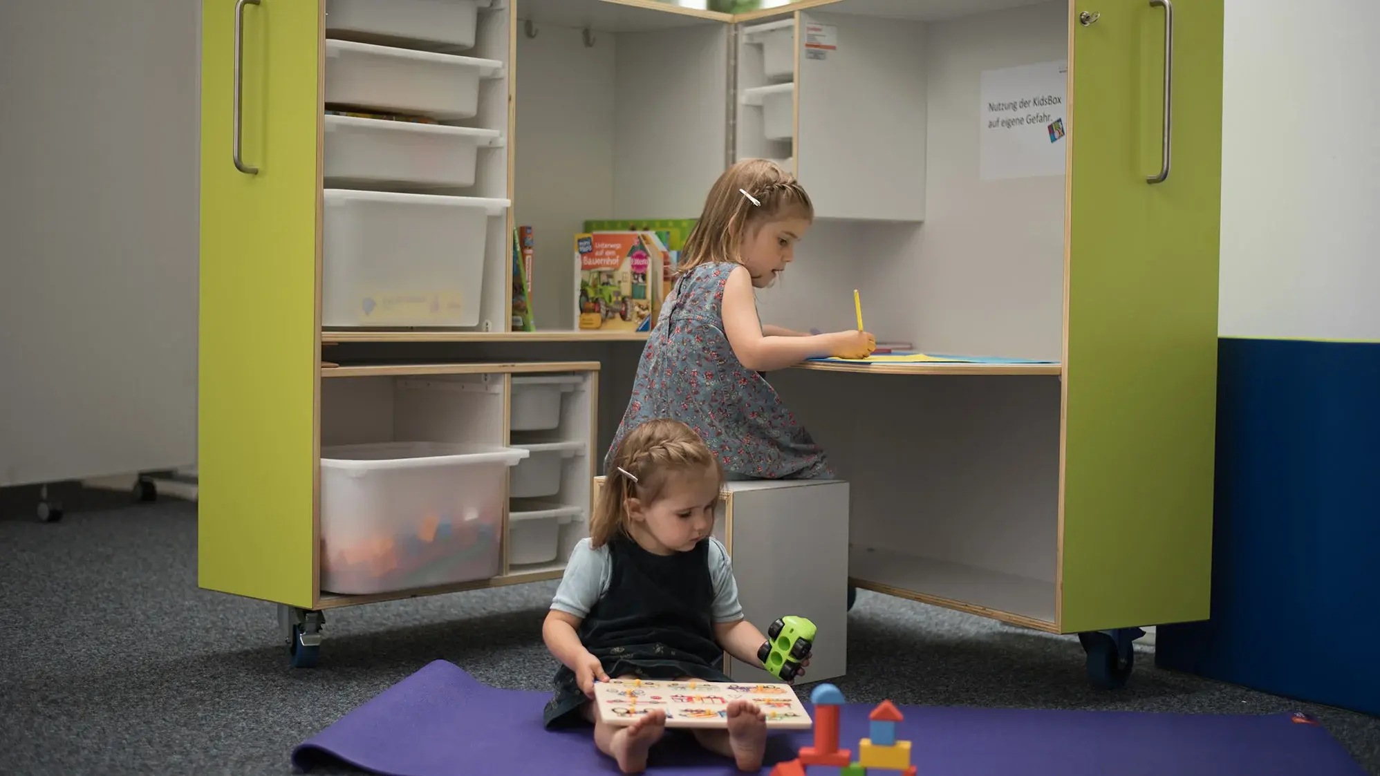 Die Kidsbox in der Lernwelt im Einsatz