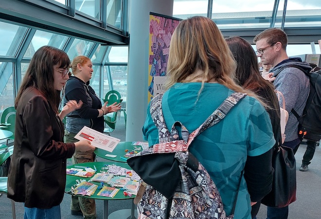 Hannah Steur und Rebecca Schwarzenberger in Aktion