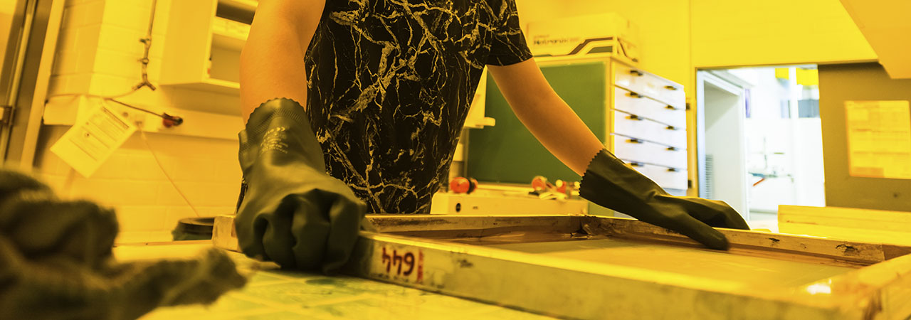 Production Space, Siebdruck